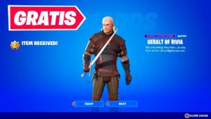Como CONSEGUIR GRATIS la NUEVA SKIN de GERALT DE RIVIA en FORTNITE 🎁😱