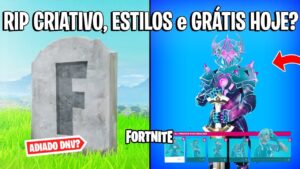 FORTNITE - ESTILO GRÁTIS HOJE, ADEUS CRIATIVO 2.0 e POLÊMICA SUPERNÍVEIS?