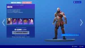 FORTNITE ITEM SHOP KRATOS PLEASE!
