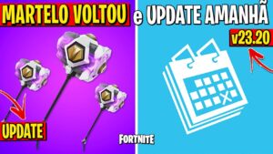 FORTNITE - MARTELOS REMOVIDOS, NOVA ATUALIZAÇÃO e BUG CORRIGIDOS