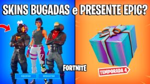 FORTNITE - PRESENTE EPIC, SKINS MUITO BUGADAS e SHOW CRIATIVO?