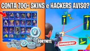 FORTNITE - SUPER CONTA 700+ SKINS, HACKERS POLÊMICA e VERÃO?