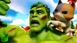 Father VS Son - BABY HULK ATTACKS DAD.... Fortnite Short Film