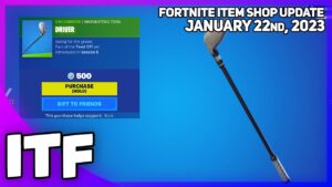 Fortnite Item Shop A GOLF CLUB? WOAH! [January 22nd, 2023] (Fortnite Battle Royale)