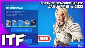 Fortnite Item Shop *NEW* RIFT WARDEN STELLAN SET! [January 18th, 2023] (Fortnite Battle Royale)