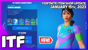 Fortnite Item Shop *NEW* X2 TWINS LOCKER BUNDLE! [January 15th, 2023] (Fortnite Battle Royale)