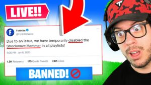 Fortnite just BANNED the Shockwave Hammer...