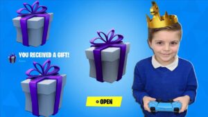 GIFTING My 9 Year Old Kid ANYTHING He Wants ONLY if He Gets ME My FIRST Fortnite SOLO CROWN GOLD WIN