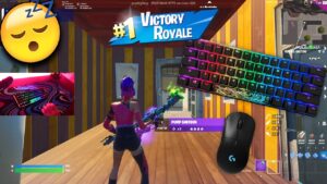 HyperX Origins 60% Mechanical Keyboard Fortnite Gameplay 😴 Fortnite Tilted Towers ZoneWars ASMR