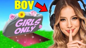 I went undercover in a GIRLS ONLY Lobby! (Fortnite)