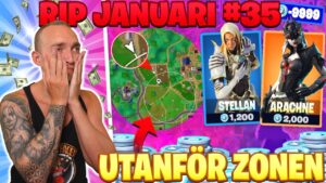 KÖPER SKINS FÖR VARJE GÅNG JAG MISSAR ZONEN I FORTNITE *RIP JANUARI*