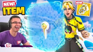 Nick Eh 30 reacts to Guardian Shield Bubble in Fortnite!