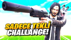ÖLMEDİN BE OYUN FATİH'İ !!! SADECE TEKLİ CHALLENGE (Fortnite)