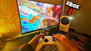 Playing Fortnite On A Xbox Series S...