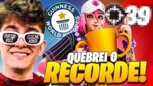 QUEBREI MEU RECORD DE KILLS NO FORTNITE!!!