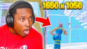 This New Stretched Res Turned Me Into Clix