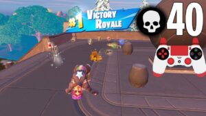 40 Elimination Solo Squads Gameplay "Zero Build" Win (Fortnite Chapter 4)