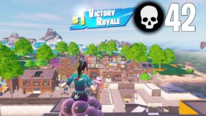 42 Elimination Solo Squads Gameplay  (Fortnite Chapter 4 Full Game Win)
