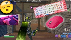 AKKO 3068 Tokyo Fortnite Mechanical Keyboard ASMR Sounds Gameplay 😴 240FPS