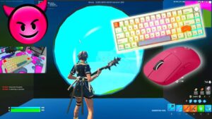 CIDOO V65 ASMR 🤩 Quark Matte Switches Milky Keyboard Fortnite 32 Player Zonewars Gameplay 🎧