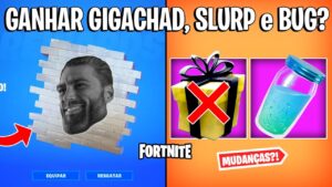 FORTNITE - GANHAR GIGACHAD SPRAY, SLURP e RECOMPENSA BUG?