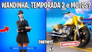 FORTNITE - WANDINHA SKIN TEMPORADA 2, MOTO ESPORTIVA e CRIATIVO 2.0?