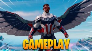 GAMEPLAY NUEVA SKIN CAPITAN AMERICA SAM WILSON EN FORTNITE - ¿MERECE LA PENA?