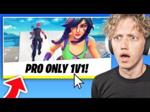 I Played A PRO ONLY 1v1 Map In Fortnite...