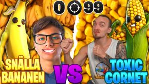 SNÄLLA BANANEN VS TOXIC CORNET I FORTNITE