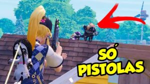 desafio: TENTANDO GANHAR SÓ DE PISTOLA !!! - Fortnite