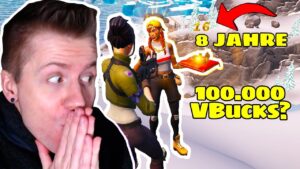 ich TREFFE 8 JÄHRIGEN & VATER [STARK] II 100.000VBucks oder jemand anderem DOPPELT? [FORTNITE]