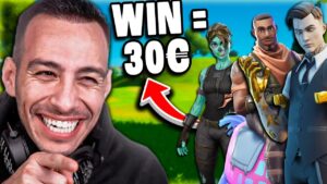 1 WIN SQUAD = 30 € FORTNITE FANS CHALLENGE !!!