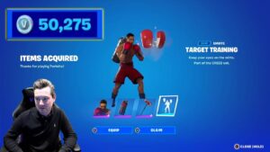 50,000 Fortnite V-Bucks Spending Spree! NEW Boxing Skin CREED Bundle Unlocking ADONIS CREED