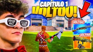 ESTOU de VOLTA ao CAPÍTULO 1 de FORTNITE! (é só o começo!)