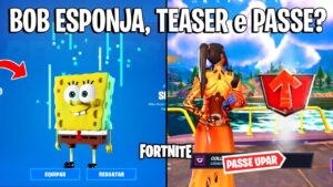 FORTNITE - BOB ESPONJA TEASER, PASSE DE BATALHA UPAR e CLUBE ABRIL?