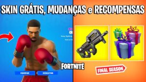 FORTNITE - CREED SKIN GRÁTIS, MUDANÇAS e DESAFIOS FINAIS TEMPORADA?