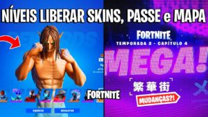 FORTNITE MEGA - LIBERAR SKINS TEMPORADA 2, PASSE DE BATALHA e MAPA NOITE?