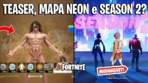FORTNITE - TEASERS TEMPORADA 2, MAPA NEON e PACOTE INICIANTE?