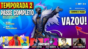 FORTNITE TEMPORADA 2 CAPÍTULO 4 PASSE DE BATALHA COMPLETO! (VAZOU TUDO)
