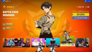 FORTNITE X ATTACK ON TITANS *PASE DE BATALLA* TEMPORADA 2! (Skin OCULTA Eren Yaeger) -RoEssYT