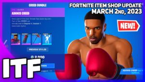 Fortnite Item Shop *NEW* ADONIS CREED COLLAB & MORE! [March 2nd, 2023] (Fortnite Battle Royale)