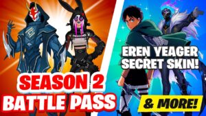 Fortnite Season 2 Officially LEAKED! (Eren Yeager, Battlepass, THEME)