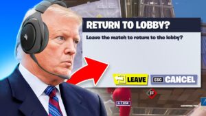 Fortnite, but Donald Trump Controls My Game!
