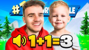 Fortnite spelen met een 4 JARIGE loopt uit de hand😂