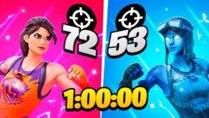 How MANY Eliminations Can You Get in 1 HOUR... (1v1v1)