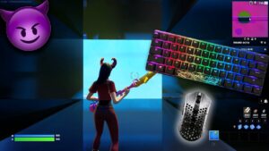 HyperX Origins 60 Keyboard Fortnite Gameplay 😈 Fortnite Tilted Towers ZoneWars ASMR 240FPS