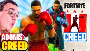 JOGUEI ANTES COM NOVA SKIN DO CREED ! ADONIS CREED FORTNITE