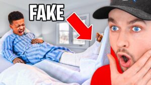 Kid *FAKES* Broken Ankle to SKIP SCHOOL!