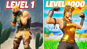 Level 1 vs Level 1000 in Fortnite!