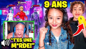 Ma PETITE SOEUR de 9 ans a RENDU FOU ces JOUEURS en COMBLER sur FORTNITE !